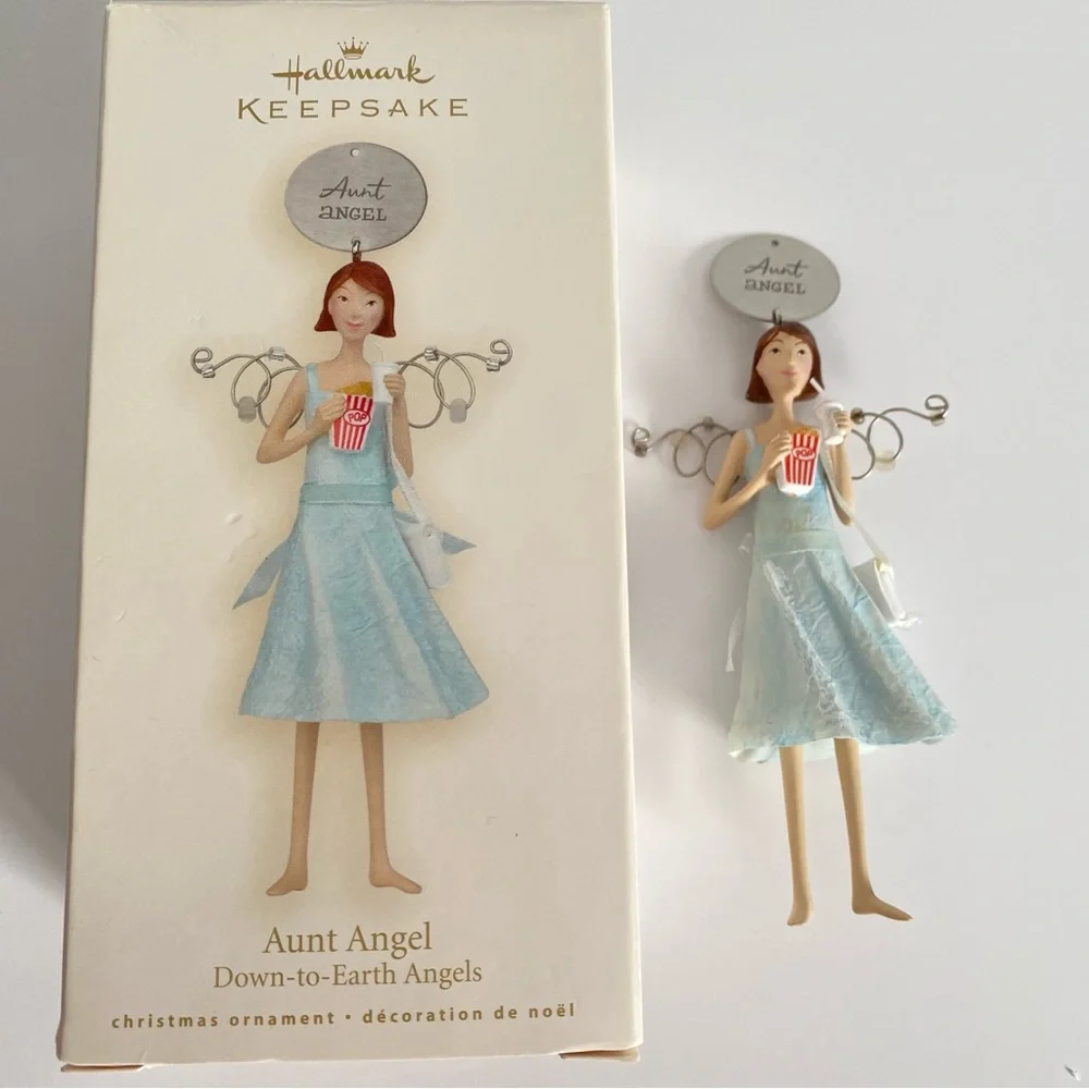 Hallmark Keepsake Ornament Aunt Angel 2008 Down to Earth Angels Christmas Decor